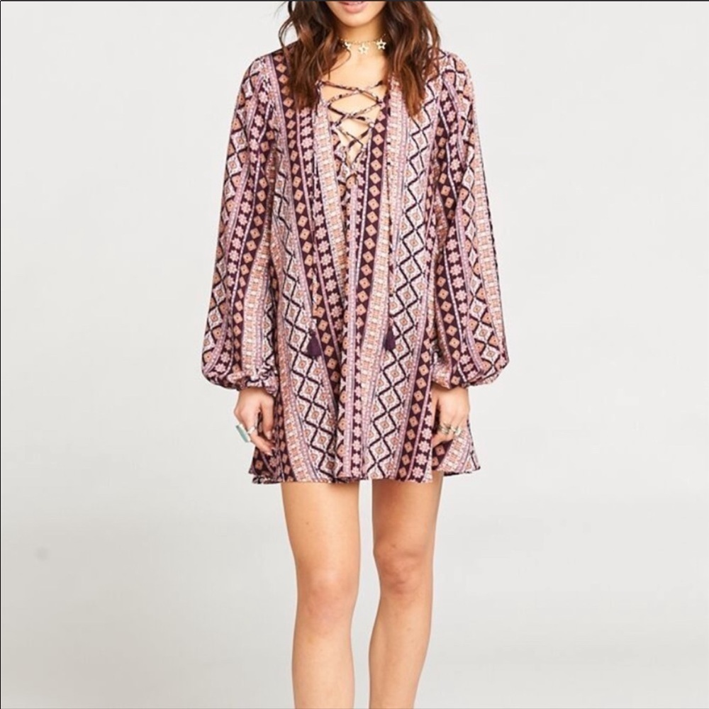 Show me Your Mumu lightning Bird Tunic Dress size XS